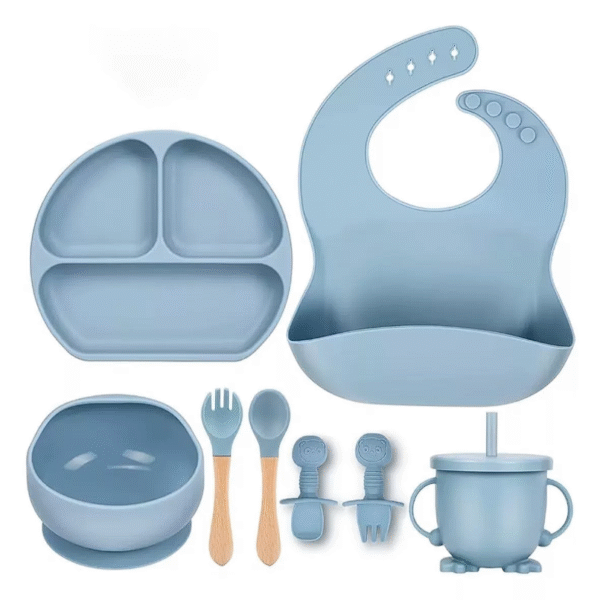 Silla Mecedora Bebe Funda Relajante + Vajilla Silicona Para Bebe - Imagen 2